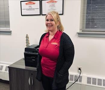 woman standing in office